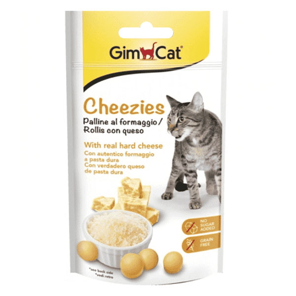 قرص تشویقی با پنیر واقعی 50 گرمی Gim cat cheezies